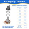 EFUTURETIME 10 x Potentiometers (B1K 2K 5K 10K 20K 50K