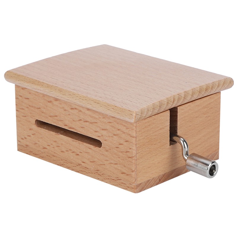15 Note HandCranked Wooden Music Box with 7Pcs Blank Paper