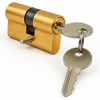 Euro Profile Cylinder 60 mm Solid Brass - Security Door