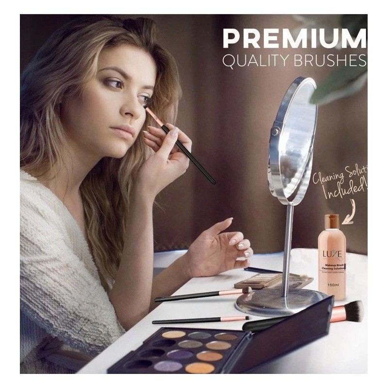 Luxe Makeup Brushes Kabuki Brush Stet 14 Pcs Premium Face