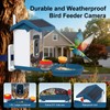 Smart Bird Feeder with Camera Solar Powered, 4K HD Video