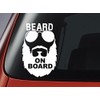 Level 33 Beard On Board Decal - Car Window Sticker, Wall Decal, Laptop Decal