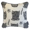 Out Style Throw Pillow Case Floral Imported Fabric (Nathalie Lete