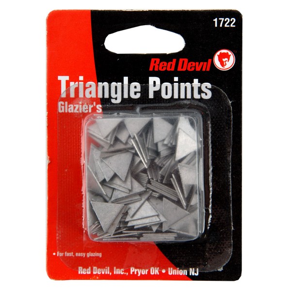 Red Devil 1722 Glazing Triangle Points ZINC Coated