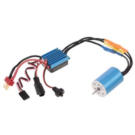 Goolsky Surpass Hobby 2435 4500KV Sensorless Brushless Motor with 25A Brushless ESC for 1/18 1/16 RC Car