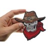 Cowboy Skull Patch, Biker Skull Patches (P3786)