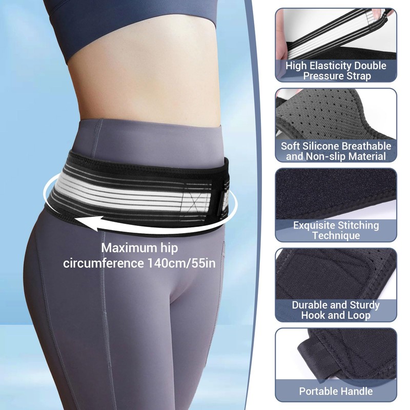 lefeke Sacroiliac SI Joint Hip Belt, Back Brace for Lower