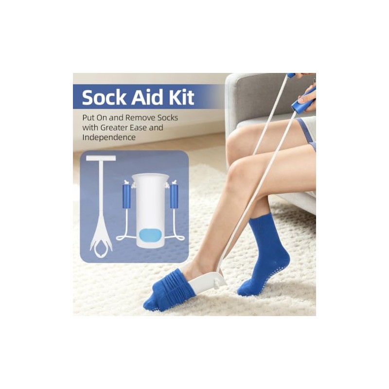 2 in 1 Sock Aid Kit for Putting Socks On