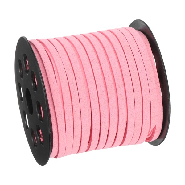 uxcell Suede Cord, 49.21 Yards 5mm Flat Leather Thread String