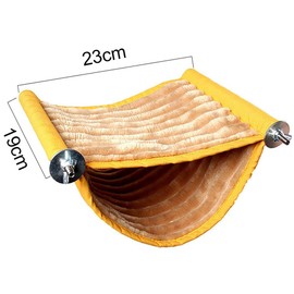 Upgraded Hamster Hammock House, Guinea Pig Bed Hideout,Mouse Rat Hanging Swing Winter Warm Bed Small Pet Animal Double Layer Cage Tent Hut Nest for Mouse Rat Hamster Playing Sleeping, Washable