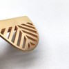 Susenya Bar Cabinet Handles, Finger Pulls,Leaf Door Pull,Zinc Alloy with