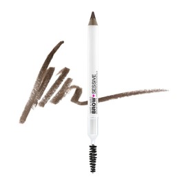 wet n wild Brow-Sessive Brow Pencil, Ultra-Precise Dual Ended Pencil/Spoolie Brush for Perfect Buildable Blendable Shaping, Natural Lasting Shades for Every Brow, Cruelty-Free & Vegan - Medium Brown