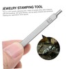 KONTONTY 5pcs Jewelry Stamping Tool Punch Stamps for Jewelry and