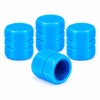 4pcs Luminous Car Tire Valve Caps, Hexagonal Glow-in-the-Dark Tire Valve