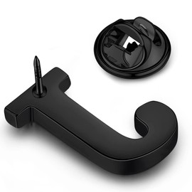 HONEY BEAR Mens Womens Initial Alphabet Letter Lapel Pins Collar Badge Brooches Stainless Steel for Business Wedding Graduation Gift Black, Stainless Steel, no gemstone