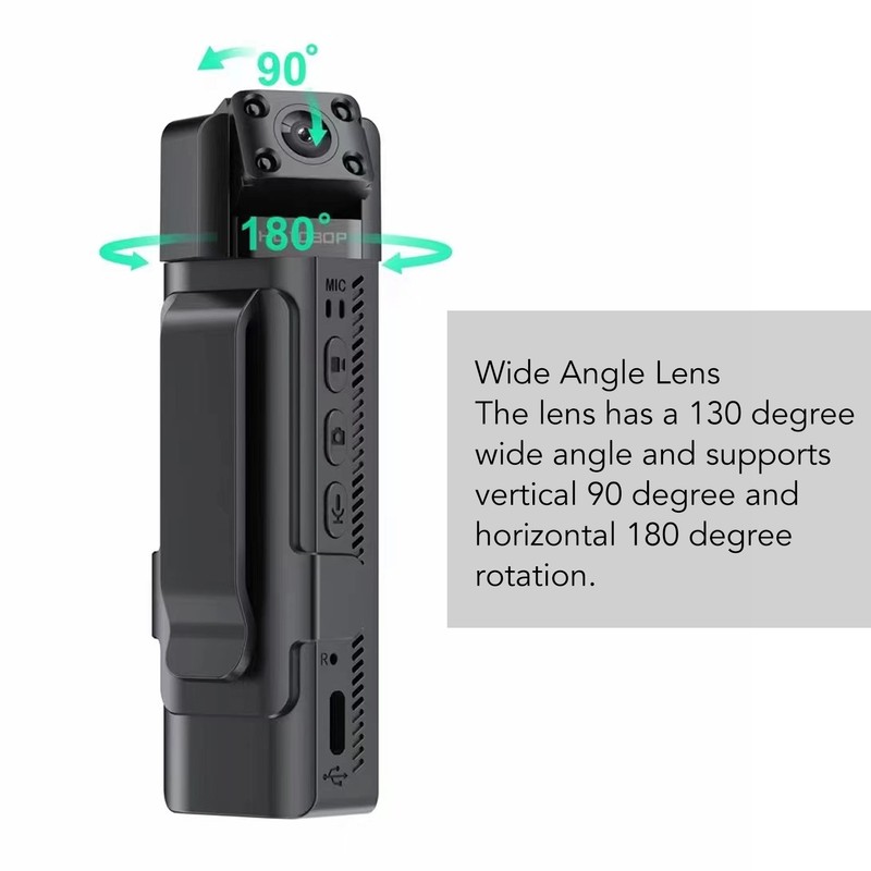 Mini Body Worn Camera Wireless WiFi 1080P HD Night Vision