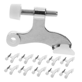 NOLITOY 15pcs Door Stopper Hinge Mount Zinc Alloy Heavy-Duty Hinge Door Stopper Adjustable Stops for Home