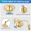 VATONI Plug in Dimmable Wall Sconce Swing Arm Wall Lights