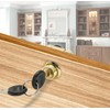 Jiozermi 2 Packs Drawer Lock with Keys, Desktop Lock with