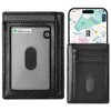 Auskang Slim Wallet with Find My Credit Card Holder with