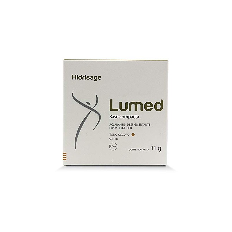 Lumed Base de Maquillaje Compacta, Aclarante y Despigmentante, Protector solar