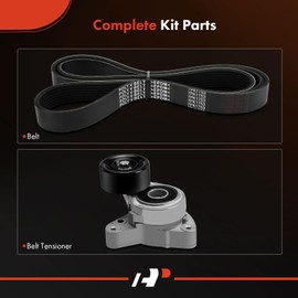 A-Premium Engine Serpentine Belt Drive Kit Compatible with Honda CR-V CRV 2009 & Acura TSX 2007-2008 - 2.4L