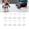 Doll Stand, Action Figures Stand Flexible 10pcs for Collection (Transparent)