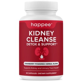 Kidney Cleanse Detox & Repair Formula – Natural Kidney Support Supplement with Cranberry & 21 Herbs for Renal, Bladder, & Urinary Tract Health – Flush Toxins & Renew - 60 Capsules
