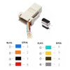 Willwewon 10PCS DB9 Male to RJ45 Modular Adapter, 9 Pin