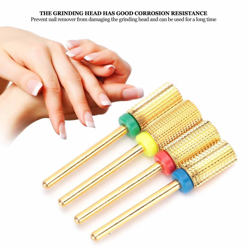 4pcs Nail Art Manicure Drill Bits Electric Grinding Machine Tool