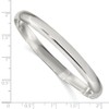 Diamond2Deal 925 Sterling Silver 6.25mm Solid Plain Slip-On Bangle Bracelet