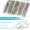 Yinpecly 120 Pcs Cabinet Pulls Knobs Screws, M4x25/30/35/40/45/50mm
