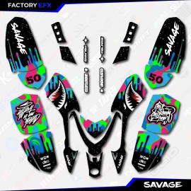 Factory EFX Inc CMGK Savage Camo Racing Graphics kit fits Polaris Outlaw 50 ATV Decals 07-14
