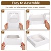 Moretoes 56pcs Pie Boxes 10x10x2.5 Inches with Window Bakery Boxes
