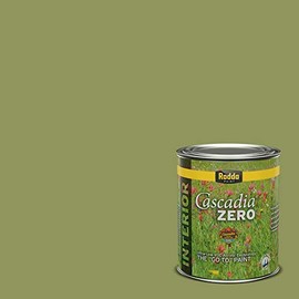 Rodda Paint CASCADIA ZERO Interior Satin Paint & Primer in One, Quart, Green Glow