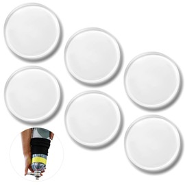 Geiserailie 6 Pcs Amputee Pads Prosthetic Liner Patch Prosthetic Leg Pads Prosthesis Liner for Leg Amputee Gifts, Reduce Friction and Skin Irritation (4.5 Inches)