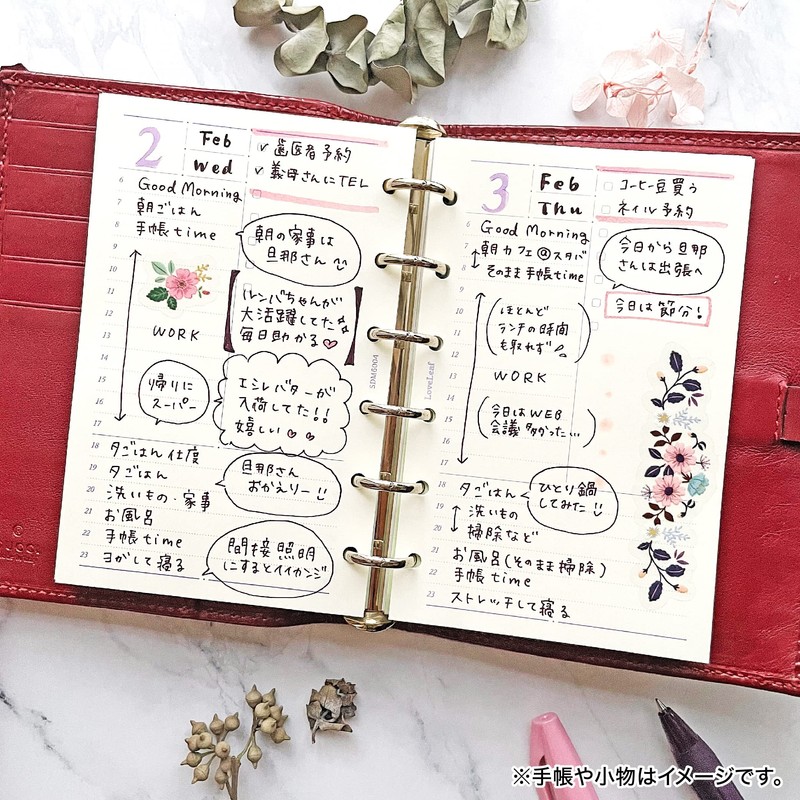 LABILET SDM6004 Personal Organizer, Refill, Mini 6, Daily, No Dates,
