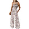 Dokotoo Jumpsuit Women's Summer Floral Pattern Dungarees Casual Loose Overalls