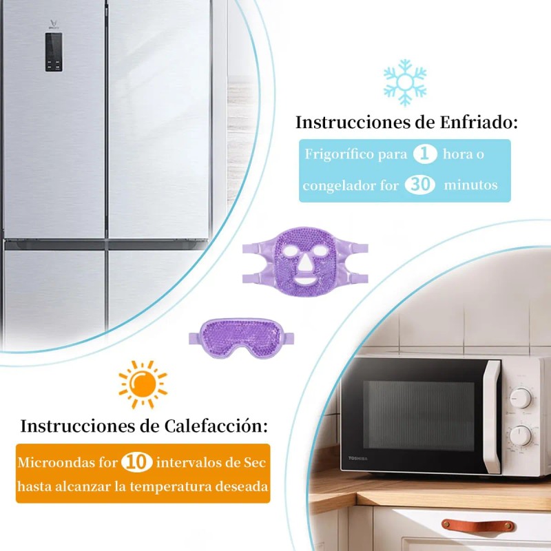 Máscaras Dormir Hielo Ojos