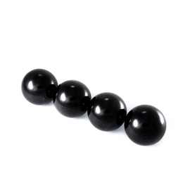 SN NATURSTEIN UG - Shungite Polished Spheres 4 cm | Gem Stone from Karelia - 4 Units