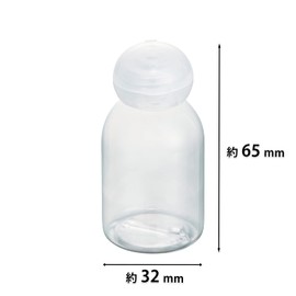Kai Corporation Cosmetic Bottle, 1.0 fl oz (30 ml) Bottle, Clear Container, Travel, You Time (For Use with Shampoo, Conditioner, Etc), 1 Pack