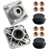 Roykaw Front Wheel Hub Assembly with Hub Bearing Compatible with