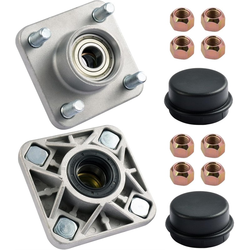 Roykaw Front Wheel Hub Assembly with Hub Bearing Compatible with
