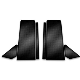 Upgrade Your Auto 6pc Carbon Fiber Pillar Post Covers for Ford Bronco 2021-2023 (Not Sport)