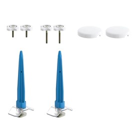 Gerber ReadySet Universal Toilet Bowl Installation Kit, G0099295 – Tool-Free Install, 2 Star Bolt Sizes, Extra-Tall Guides, Low-Profile Caps – Complete Kit (Wax Ring Sold Separately)
