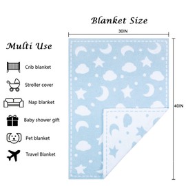 Kid Nation Baby Blankets for Girls Baby Boy Toddler Blanket 40"X 30" Soft Baby Quilt Plush Crib Blanket Newborn Stroller Blanket Nursery Infant