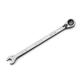 Capri Tools 5/16 in. 120-Tooth Ultra-Smooth Reversible Ratcheting Combination Wrench, XL Long Series, SAE, 12-Point