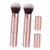 Beavorty Double-ended Makeup Brush with Cap Portable Blush Brush Set