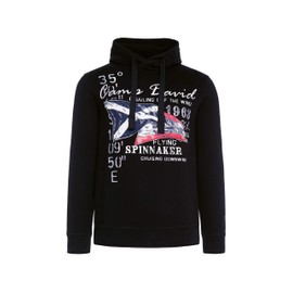 Camp David Men's Hooded Sweatshirt with Sailing Print - Casual l