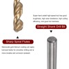 sourcing map Twisted Drill Bit 10.7 mm Titanium Coated (HSS-E)